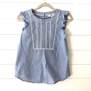 Loft chambray top!